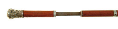 Appraisal: SWORD CANE - overall with - triangular blade with stampings