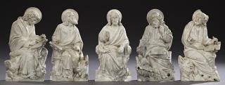 Appraisal: Group of Five Plaster Relief Religious Figures ea Group of