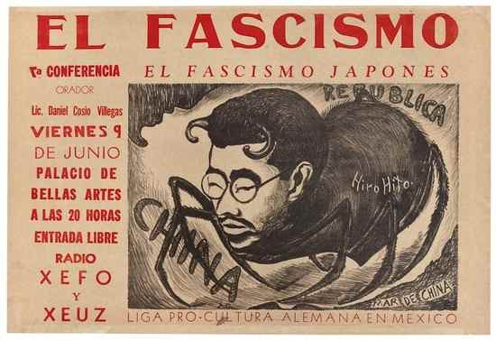 Appraisal: Ocampo Isidro El Fascismo lithographic poster for Conferencia El fascismo