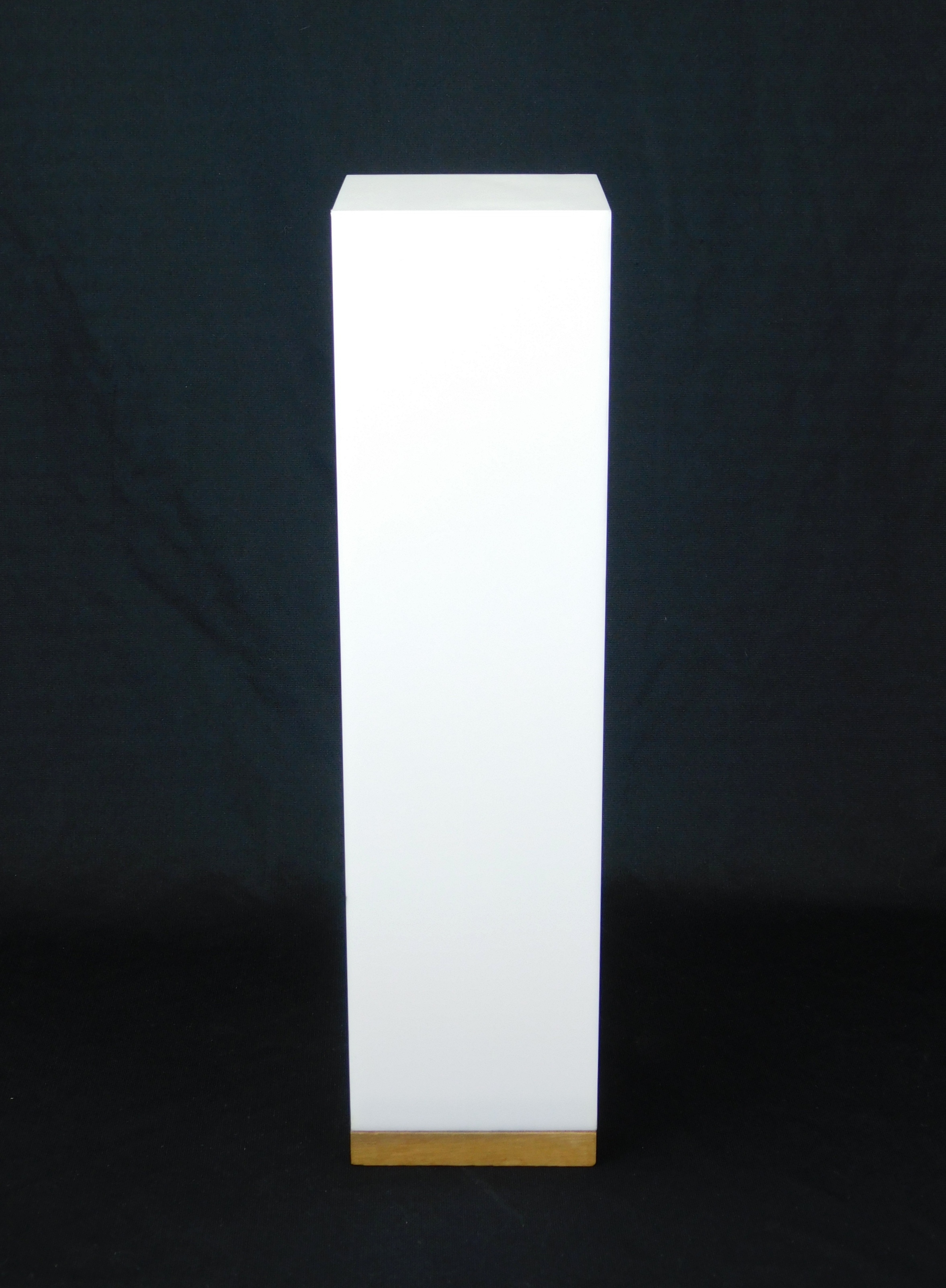 Appraisal: Vintage frosted white Lucite pillar lamp ca - 's square