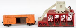 Appraisal: LIONEL POST WAR O GAUGE ICE DEPOT SET W ICE