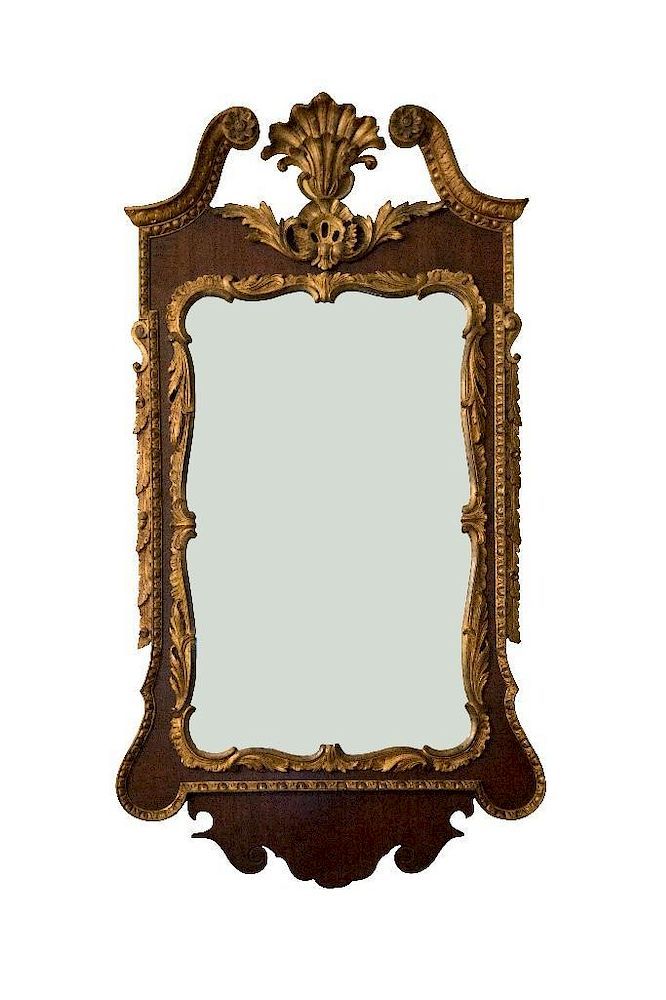 Appraisal: Georgian Parcel Mirrors Pair of Georgian and Parcel Gilt Wall