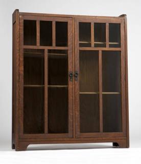 Appraisal: An Arts Crafts oak bookcase Early th century attributed to