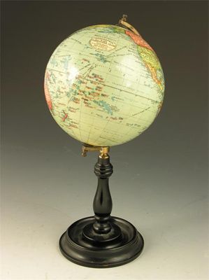 Appraisal: A 'Geographica inch Terrestrial Globe' with printed gores and on