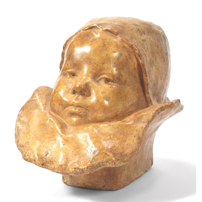 Appraisal: Jean Carries French - ''Bebe '' c terra cotta sculpture