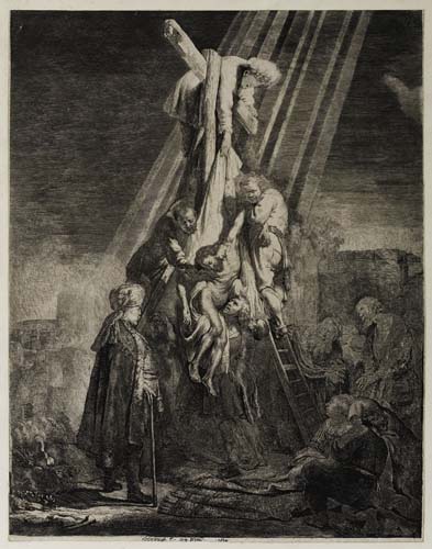 Appraisal: REMBRANDT VAN RIJN The Descent from the Cross Second Plate