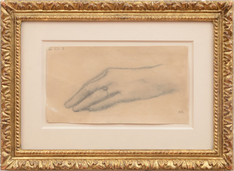 Appraisal: PIERRE PUVIS DE CHAVANNES - LEFT HAND Pencil on paper