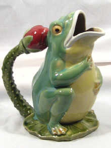 Appraisal: A ceramic water jug in the form of a frog