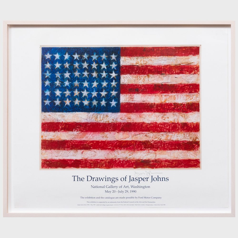 Appraisal: After Jasper Johns b The Drawings of Jasper Johns Exhibition