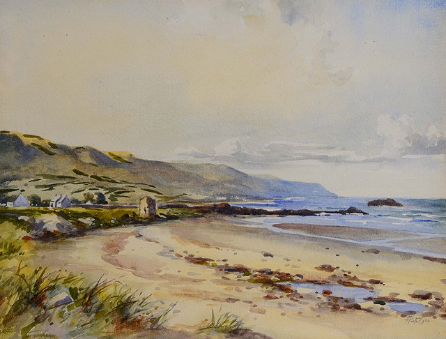 Appraisal: TOM PATERSON TH TH CENTURY An Ayrshire beach signed watercolour