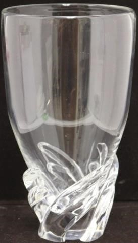 Appraisal: STEUBEN BLOWN GLASS VASE HIGH DIAMETER SIGNED IN SCRIPT ON