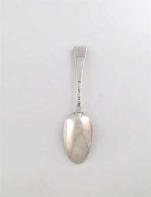 Appraisal: A George III Irish silver Hanoverian Rat-tail pattern table spoon