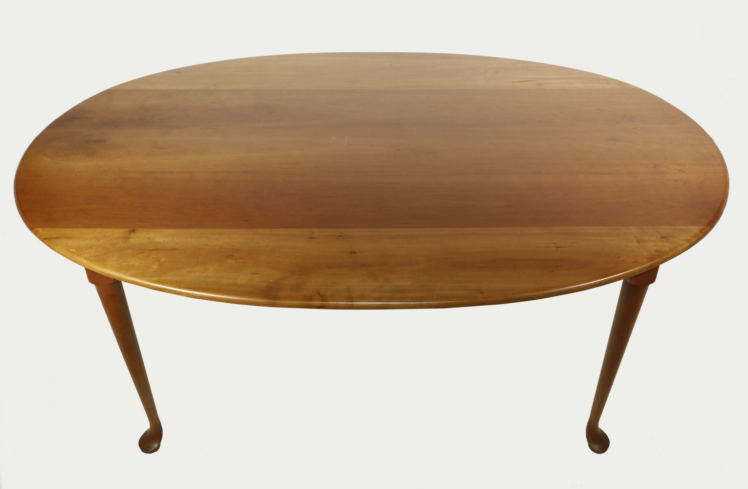 Appraisal: CHERRY OVAL DINING ROOM TABLE Custom made oval cherry dining