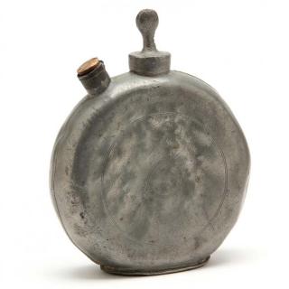 Appraisal: Pewter Nursing Bottle mid - th century English having a