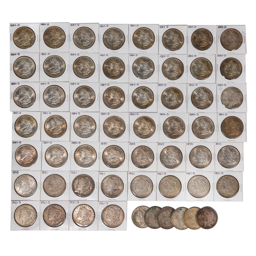 Appraisal: MORGAN ASSORTMENT coins including -S -O -S -D -S