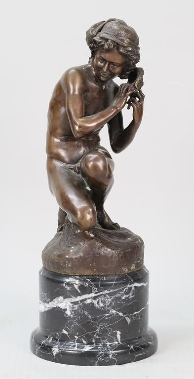 Appraisal: After Jean Baptiste Carpeaux French - Neapolitan Fisher Boy Bronze