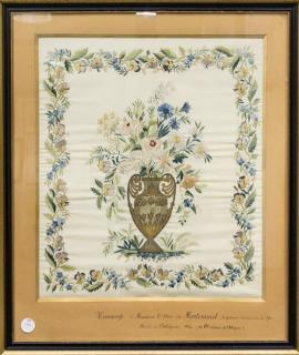 Appraisal: A Continental Needlework Panel Height x width inches A Continental