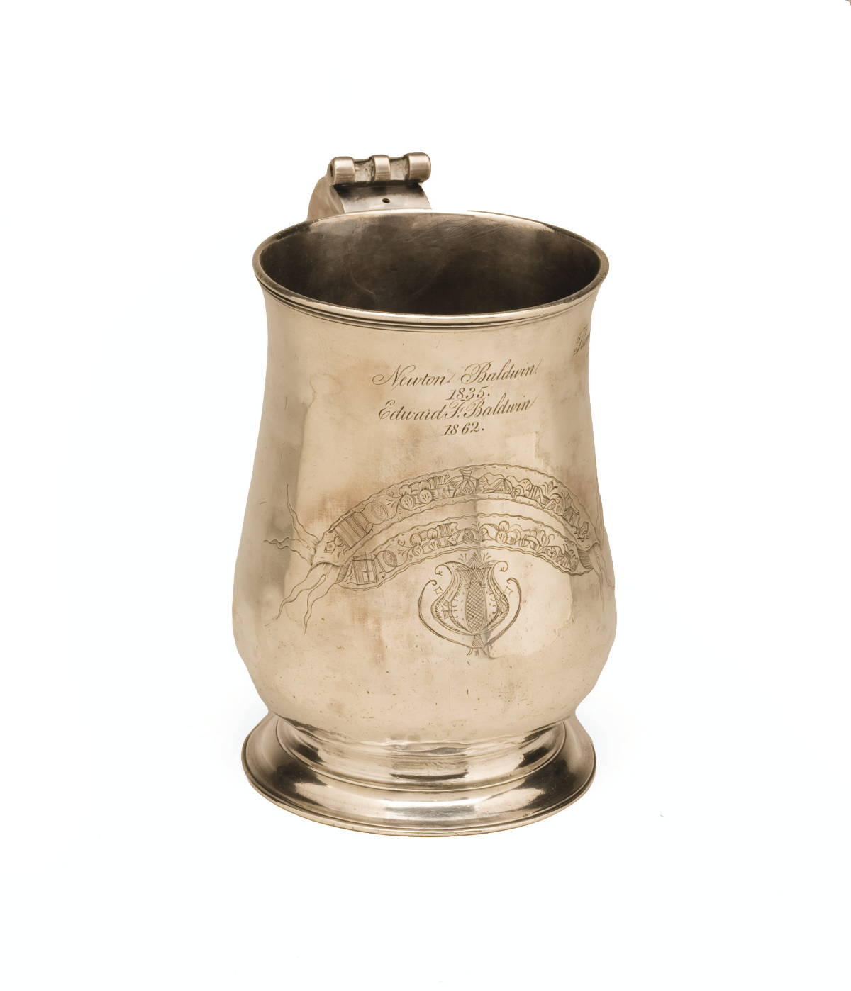 Appraisal: NEW YORK NEW YORK SILVER TANKARD EPHRAIM BRASHER CIRCA -