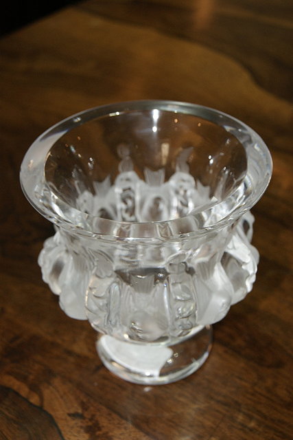 Appraisal: Lalique of FranceGlass vase 'Dampierre