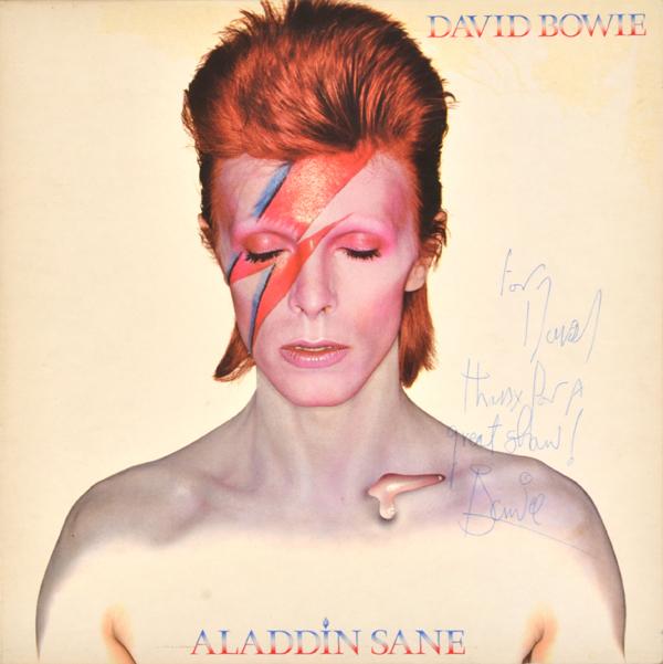 Appraisal: A COPY OF THE ALBUM AUTOGRAPHED BY DAVID BOWIE signed