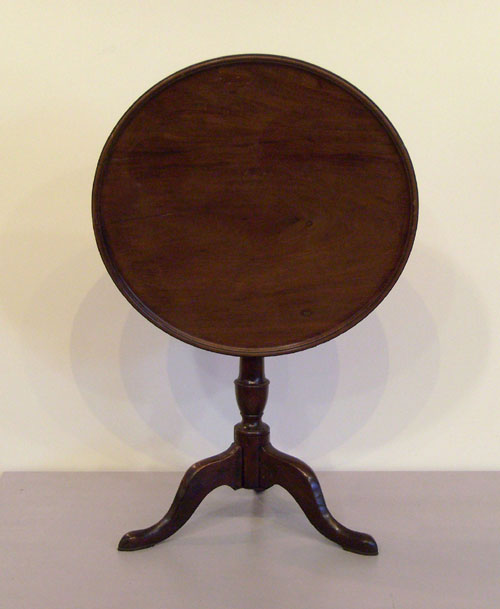 Appraisal: English mahogany tea table th th c h x w