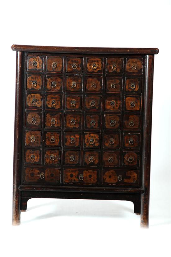 Appraisal: APOTHECARY Shan Xi province China mid th century elm Mortised