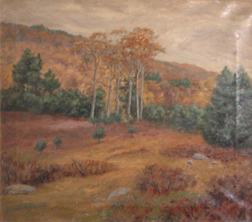 Appraisal: Autumn Grove Foster Ben American - x inches oil on