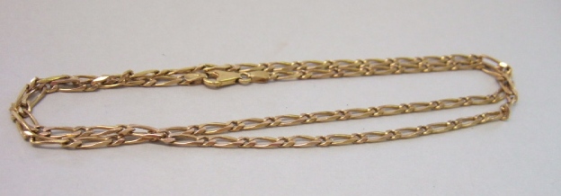 Appraisal: POSSIBLY BOTH ITEMS BEING WITHDRAWN A ct gold neckchain in