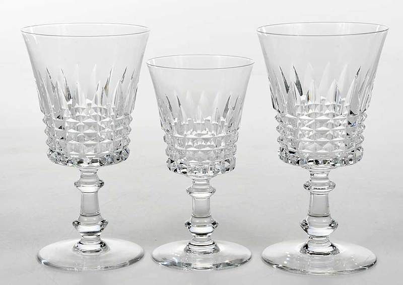 Appraisal: Set Val St Lambert Esneux Cut Glassware Belgian - comprising