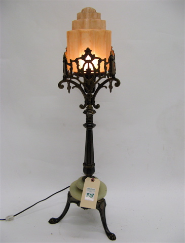 Appraisal: ART DECO FLOOR OR TABLE LAMP American American c -