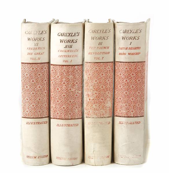 Appraisal: Carlyle Thomas Works Bost vols vo Full vellum Limited edition