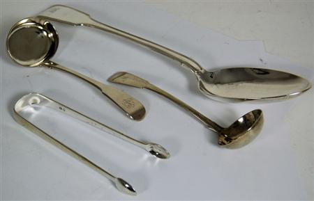 Appraisal: A double struck Fiddle and Thread tablespoon London of very