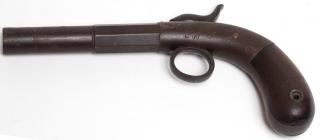 Appraisal: Bacon Co Antique American Percussion Pistol The hand gun's barrel