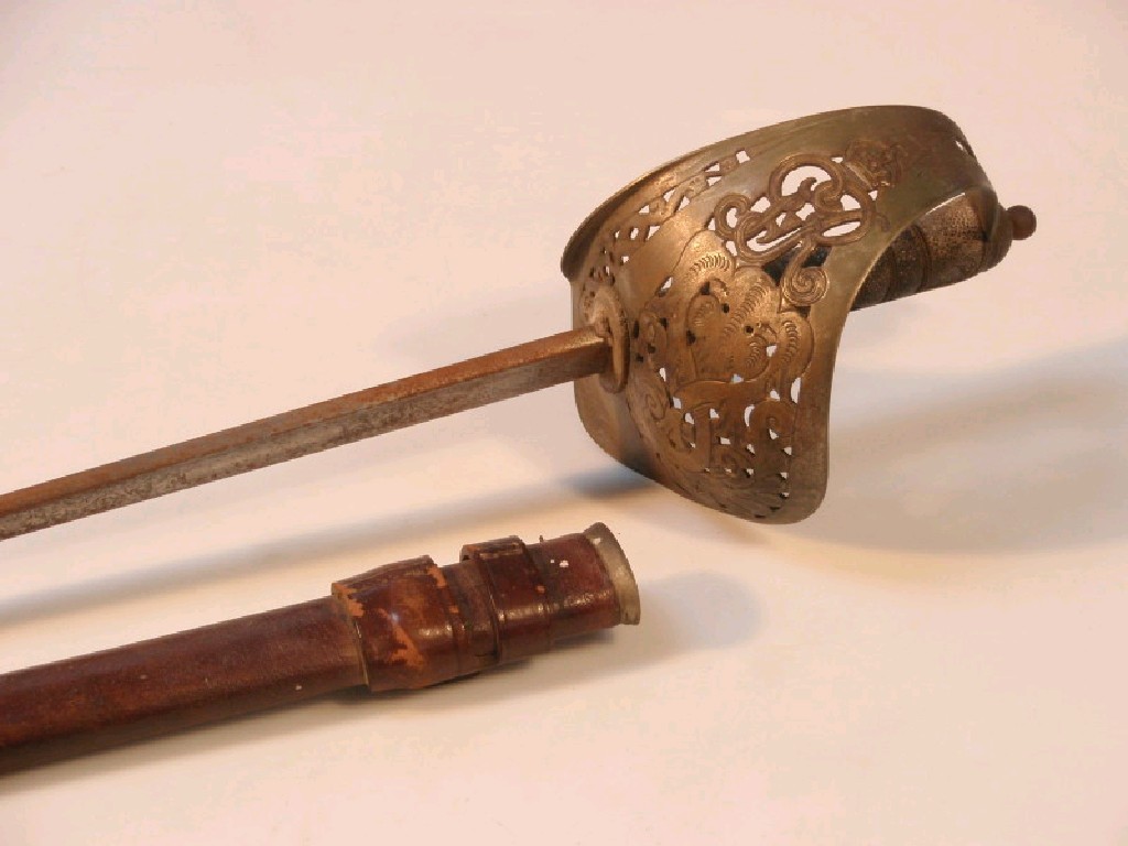 Appraisal: A George V General Pattern officers dress sword with leather