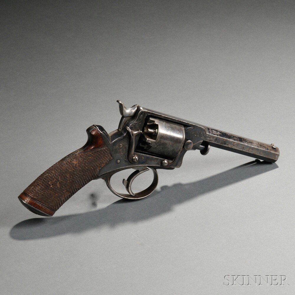 Appraisal: Engraved English Tranter-pattern Revolver c mid- s serial number T