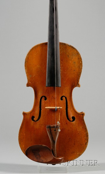 Appraisal: German Violin c unlabeled length of two-piece back in mm