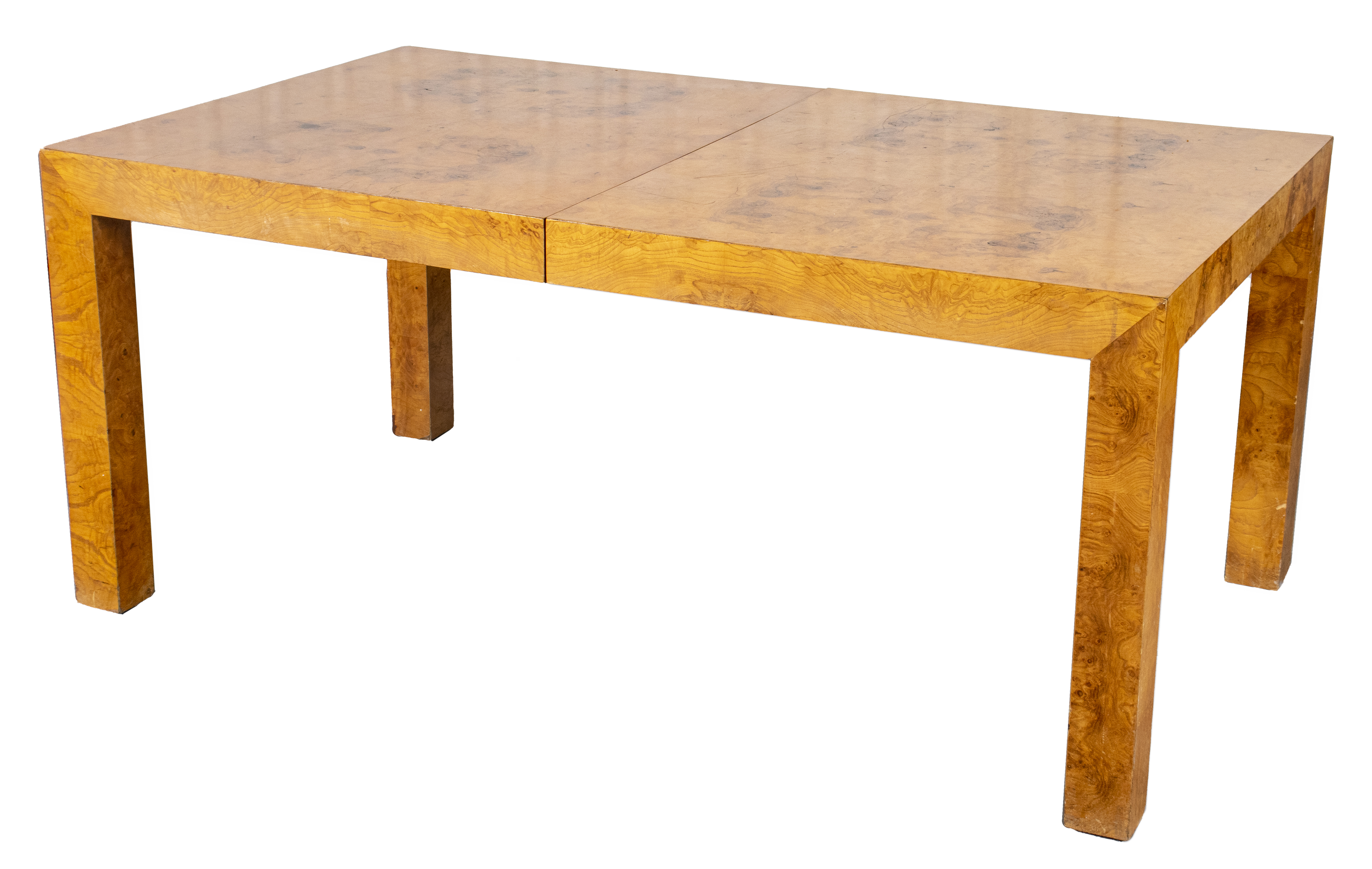 Appraisal: MILO BAUGHMAN MODERN BURLWOOD DINING TABLE Milo Baughman for Thayer