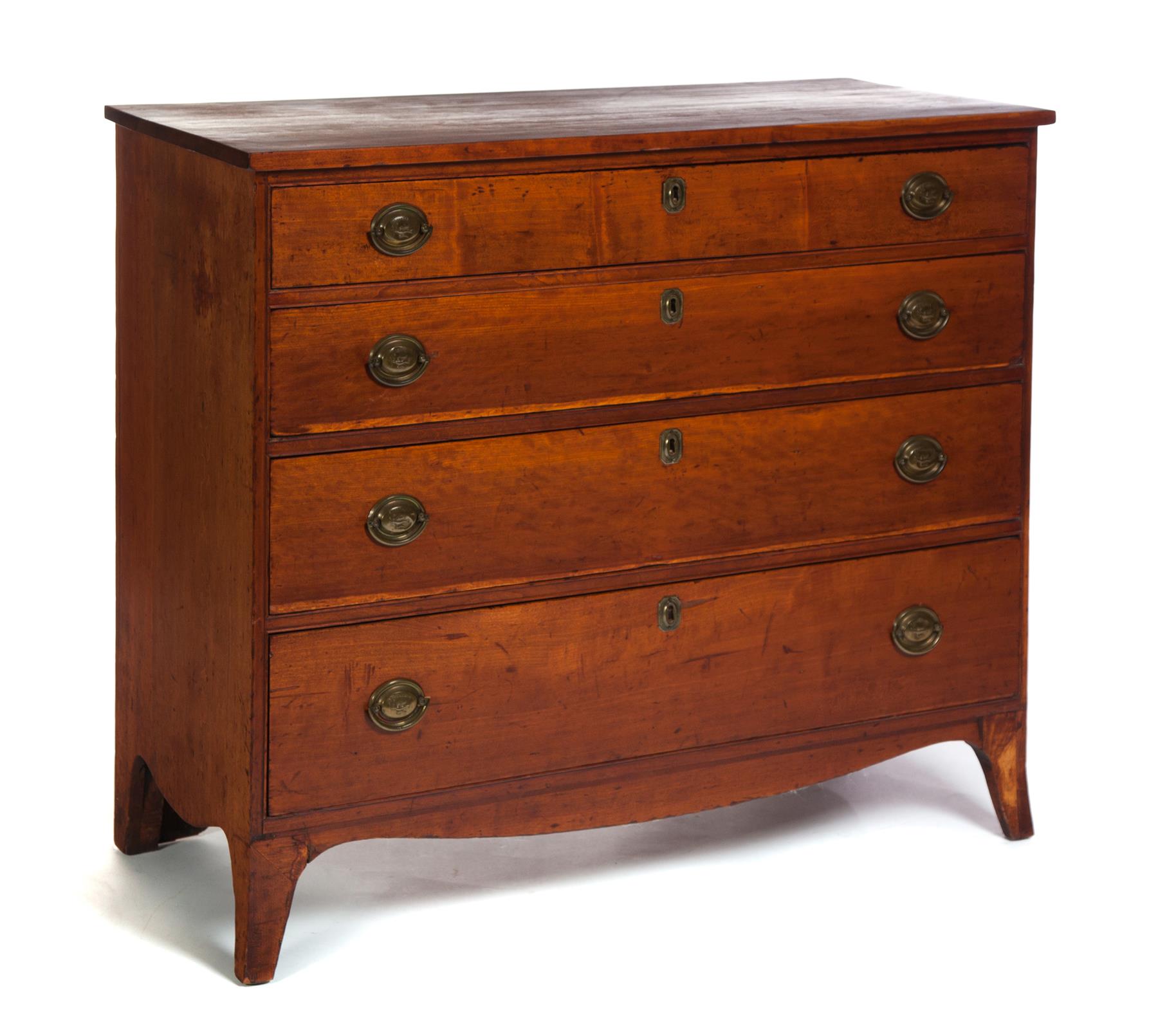 Appraisal: AMERICAN HEPPLEWHITE CHEST OF DRAWERS Late th-early th century cherry