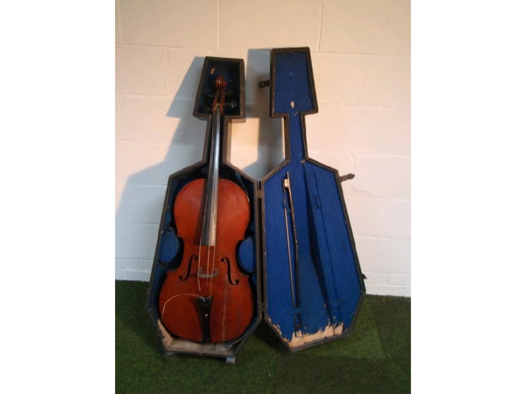 Appraisal: A cased cello with bow cm excluding button