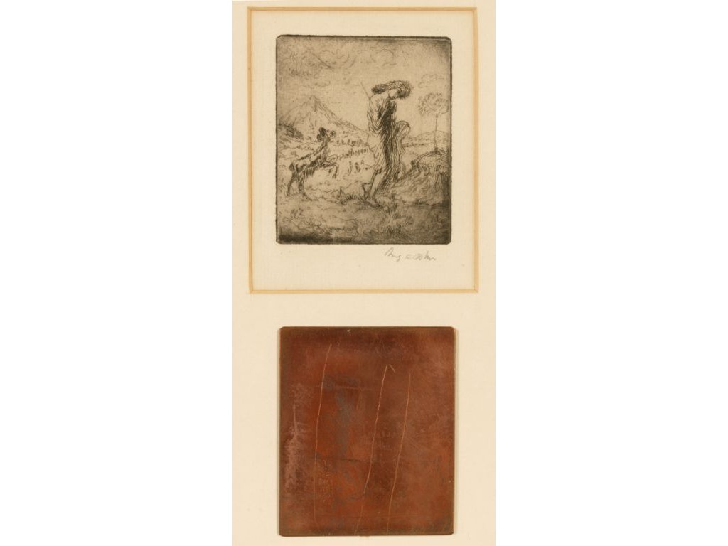 Appraisal: AUGUSTUS JOHN The Little Shepherdess signed in pencil in the