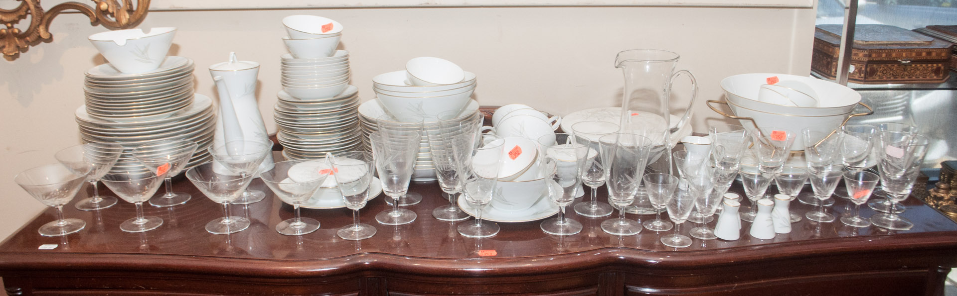 Appraisal: Rosenthal dinner service with glasses Undernumber