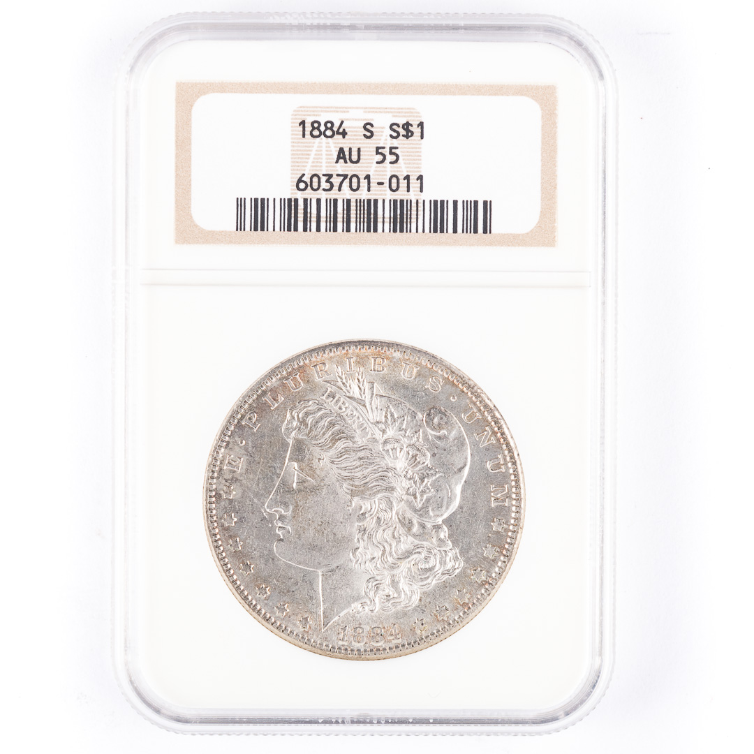 Appraisal: US -S NGC AU Morgan Dollar -S NGC AU A