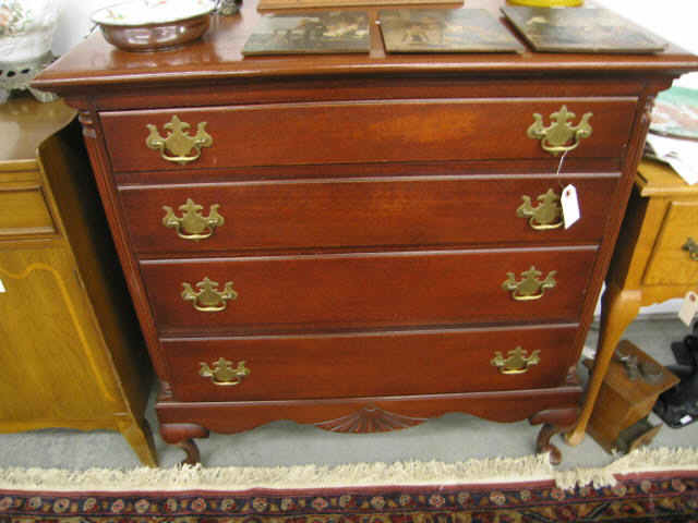 Appraisal: Bacholers Chest four drawer Queen Anne legs