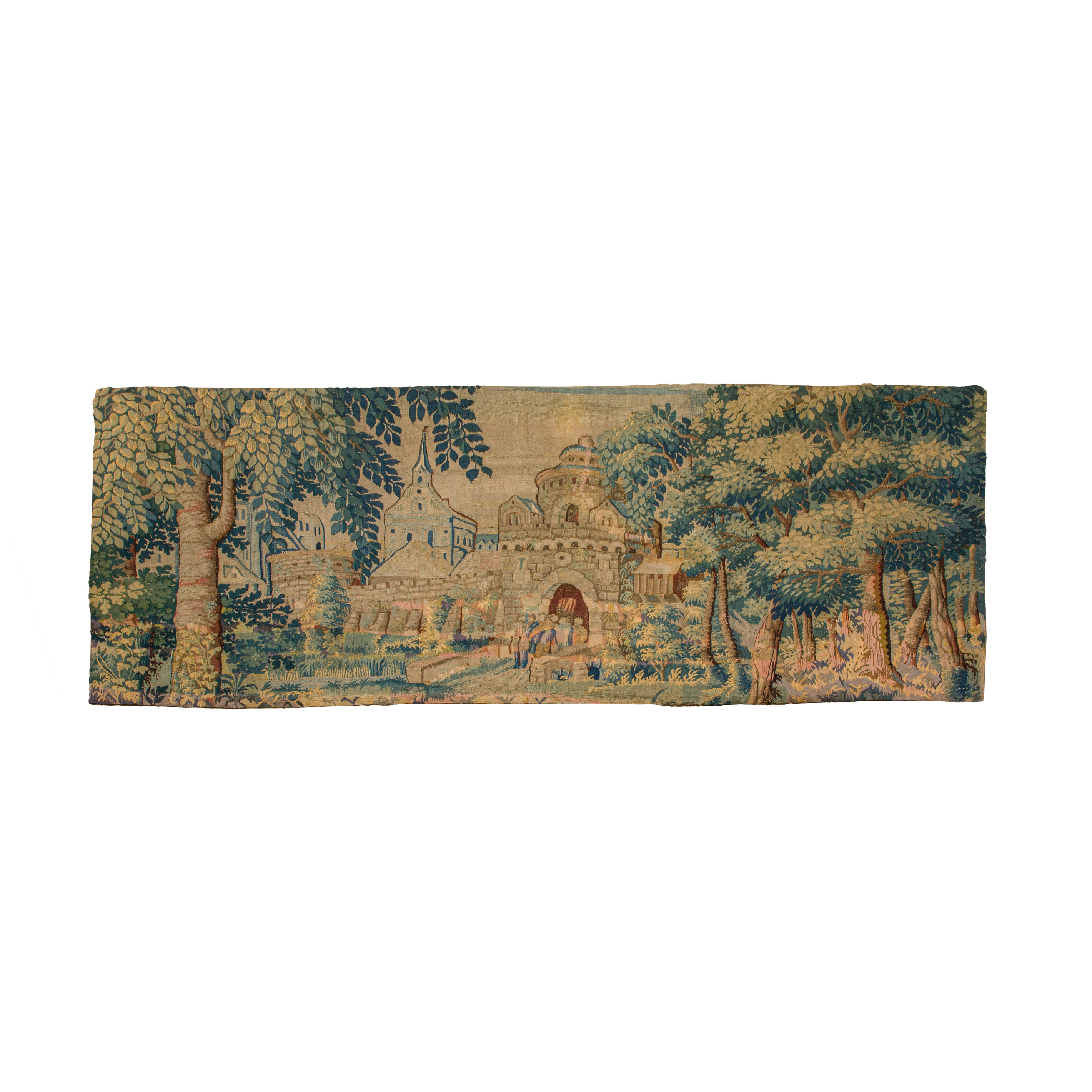 Appraisal: A FLEMISH BAROQUE TAPESTRY FRAGMENT TH TH CENTURY A Flemish