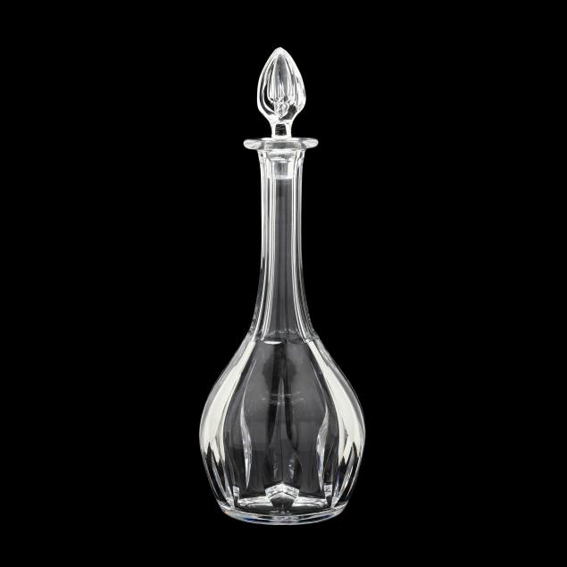 Appraisal: ST LOUIS CERDAGNE CRYSTAL DECANTER France mid th century clear