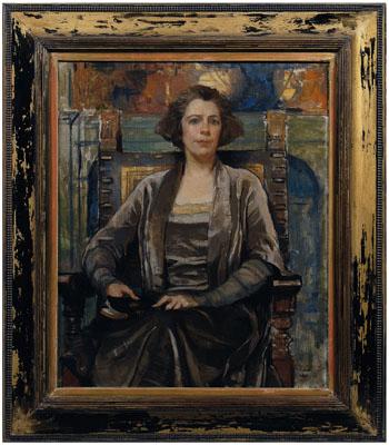 Appraisal: Violet Oakley painting N A Philadelphia Pennsylvania - woman seated