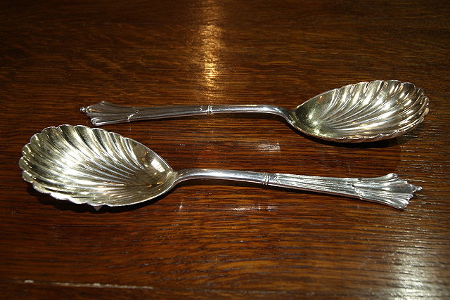 Appraisal: Pair of silver servers