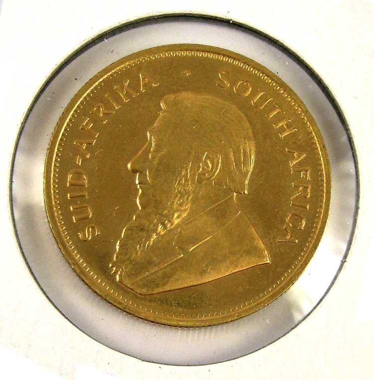 Appraisal: THREE SOUTH AFRICAN KRUGERRAND GOLD COINS each oz net fine