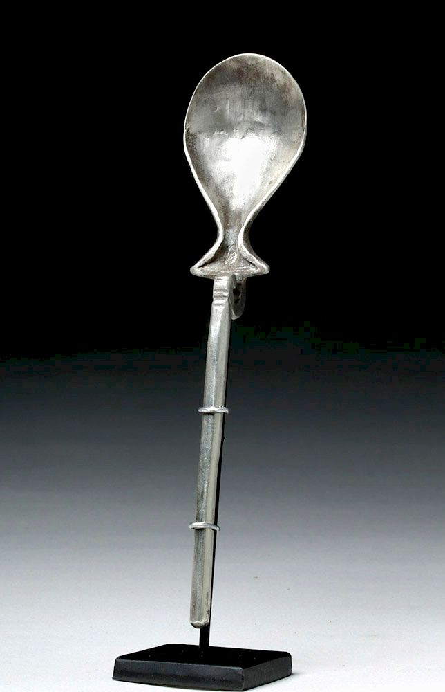 Appraisal: Roman Silver Spoon Cochlearium Roman later Imperial Period ca rd