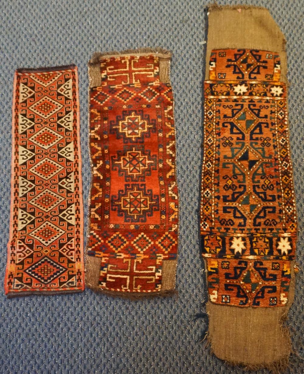 Appraisal: Three Uzbek Wall Hangings Bag Faces